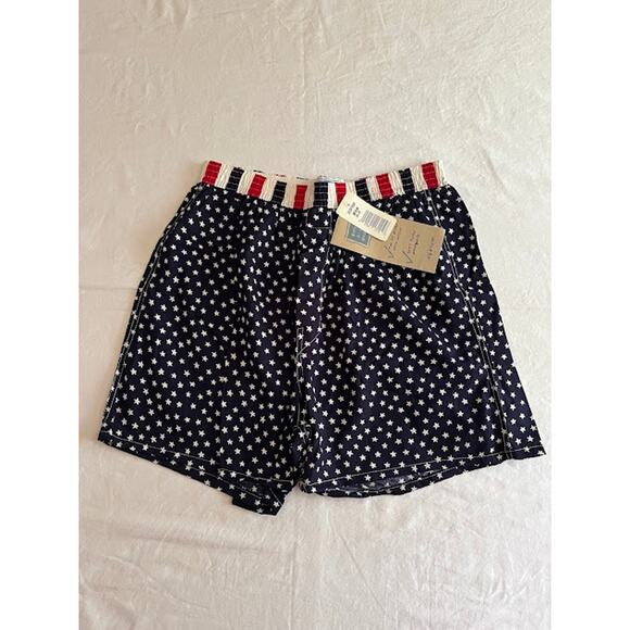 New Bottoms Out Boxers Size Medium 34-36 Red White Blue Stars - Picture 1 of 7